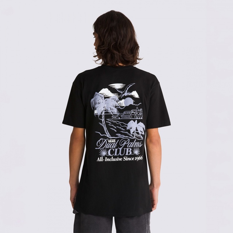 Camiseta Vans Dual Palms Club Preto